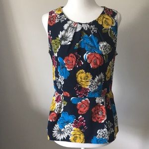 Banana Republic floral peplum top